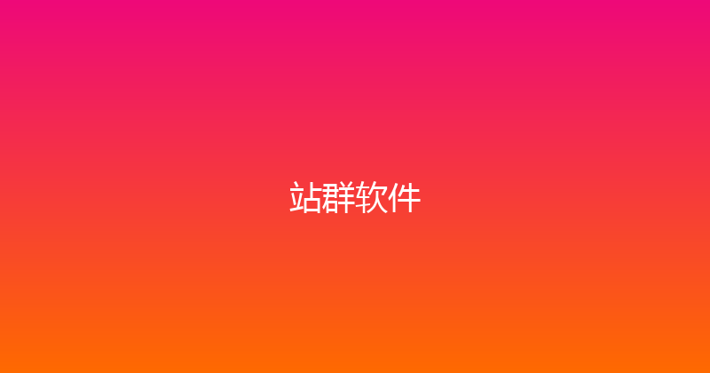 站群软件 封面图